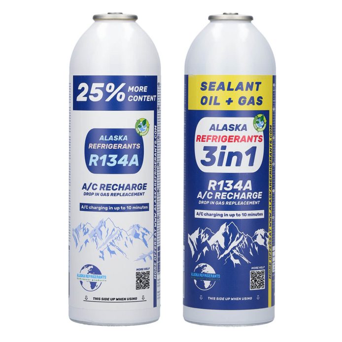 1 x +25% HC 134a (gas de sustitución R134), 1 x 3en1 HC 134a (gas de sustitución R134)