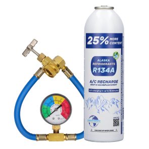 Kit doméstico 25% - refrigerante R134a, tubo y manómetro