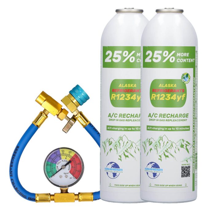Kit doble 25% - refrigerante R1234yf, tubo y manómetro