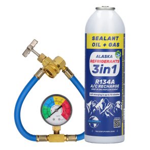 3en1 HC 134a (gas de sustitución R134) + tubo y manómetro