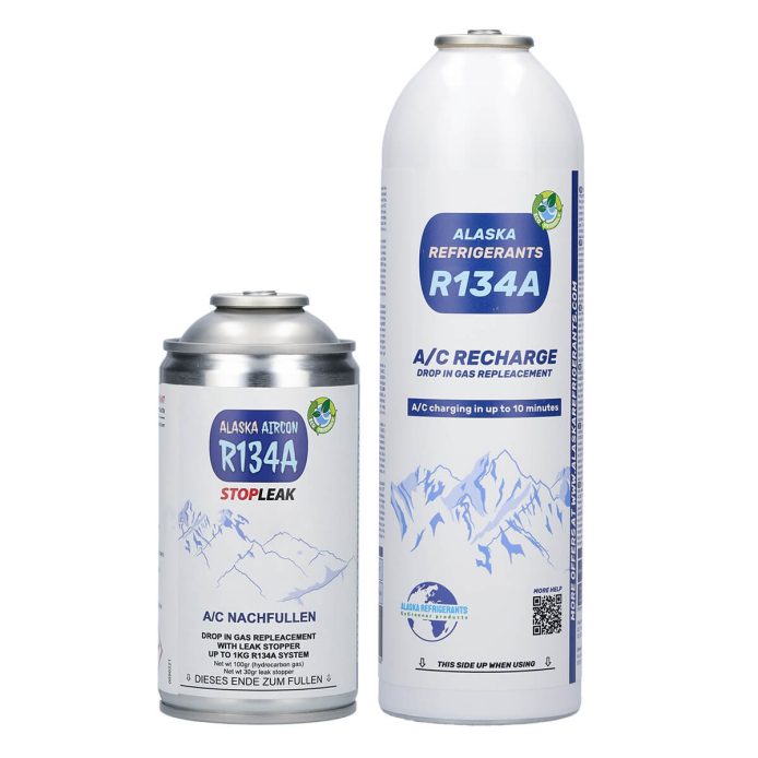 Refrigerante de sustitución R134a para vehículos + sellador